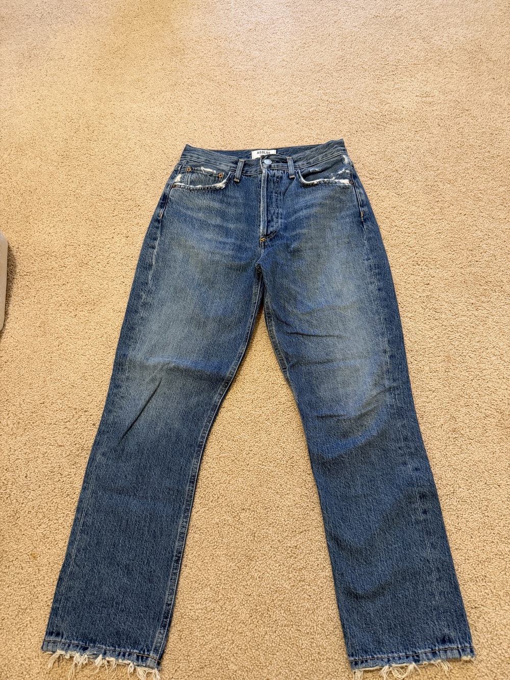 AGOLDE Riley Crop - Size 26 - Medium Wash
